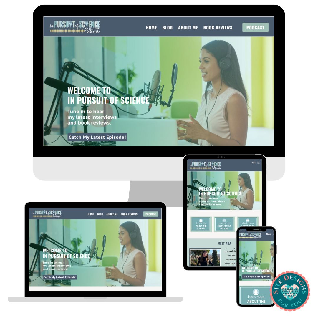 Web Designs by Site Designs for You In Pursuit of Science Web Design by Site Designs for You on Blogger