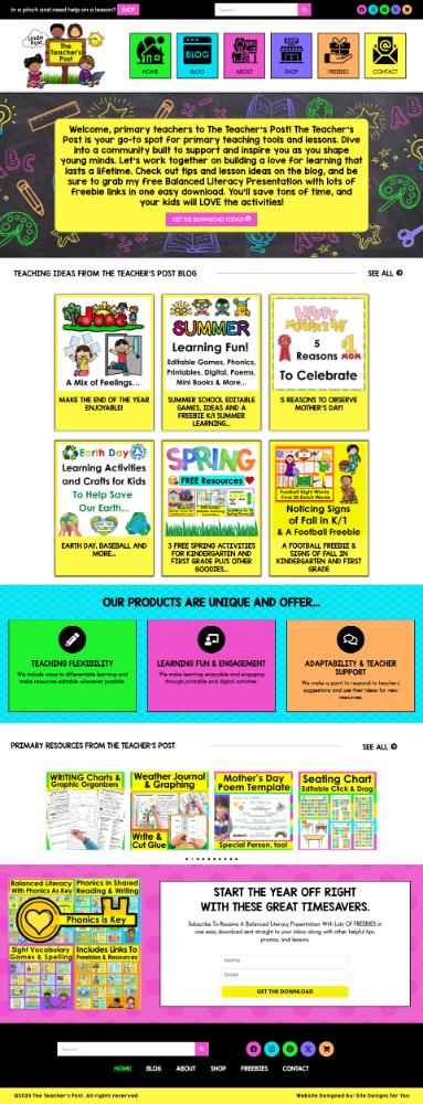 A Brand New Look for The Teacher's Post, a site for Primary Teachers A Brand New Look for The Teacher's Post, a site for Primary Teachers