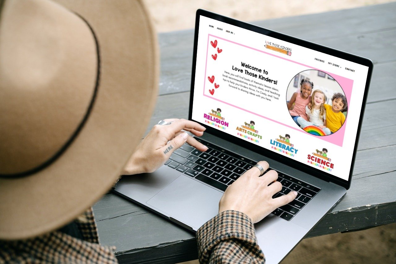 Web Designs by Site Designs for You Love Those Kinders Blogger Site Featured Image