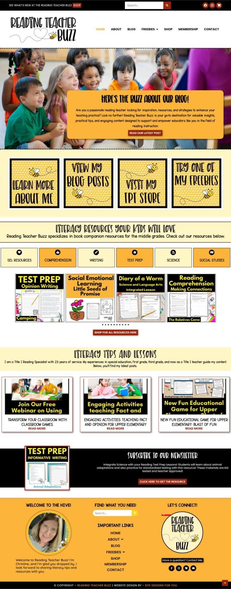 Reading Teacher Buzz Gets a Brand New Site