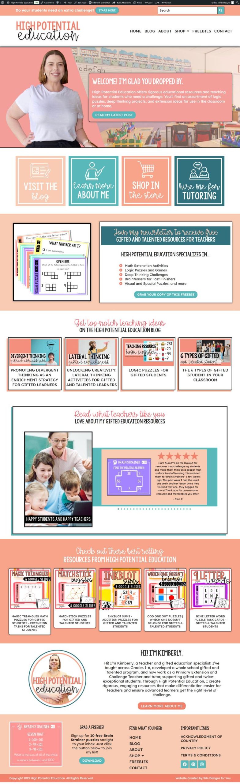 High Potential Education Preview