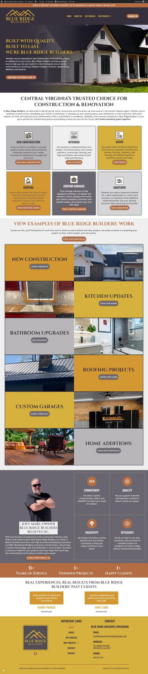 Blue Ridge Builders Lynchburg Preview