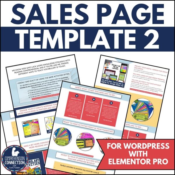 Sales Page Template 2 Cover