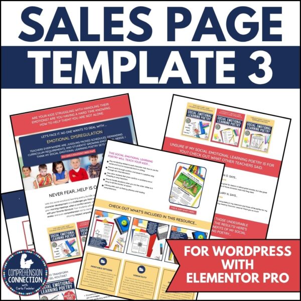 Sales Page Template 3 Cover