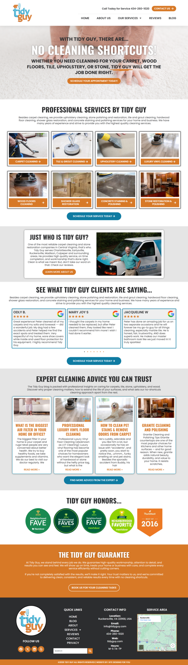 Tidy Guy Floor Cleaning Services Tidy Guy Page Preview